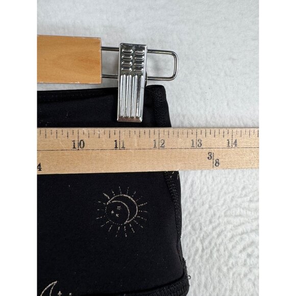 Beyond Yoga Sun and Moon high waisted crop‎ legging black gold celestial sz S - Picture 4 of 7